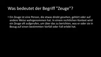 Vorschau - Arbeitsblätter - AB mit Fragen zum Thema "Zeugen" + Lösungsblatt - Seite 2