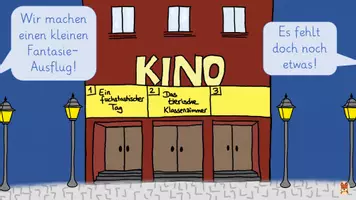 Vorschau - Mal- und Bastelvorlagen - Dein Kinofilm Kino - Kunst Klasse 1-4 freies Zeichnen - digitale Tafelbilder - Seite 2