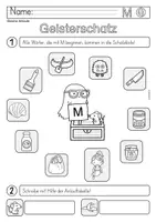 Vorschau - Arbeitsblätter - Gleiche Anlaute Set 1 (Lesegeister) - Seite 1