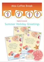 Vorschau - Bildkarten - Summer Holiday Greetings / Grußkärtchen - Deckblatt