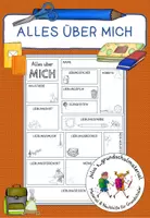 Vorschau - Arbeitsblätter - Alles über mich - Steckbrief - Deckblatt