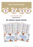 Vorschau - Spiele - An meiner neuen Schule - Gesprächskarten - Deckblatt