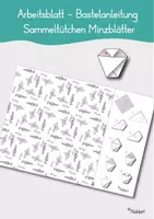 Vorschau - Arbeitsblätter - Sammeltütchen für Minztee - Deckblatt