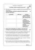 Vorschau - Klassenarbeiten - Klassenarbeit Prozentsatz - Prozentrechnung - Seite 1
