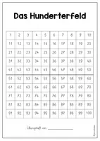 Vorschau - Arbeitsblätter - Materialpaket: Das Hunderterfeld / Die Hundertertafel - Seite 3