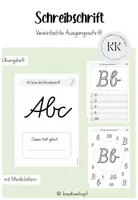 Vorschau - Arbeitsblätter - Übungsheft Schreibschrift - Vereinfachte Ausgangsschrift - Deckblatt