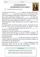 Vorschau - Arbeitsblätter - Materialpaket Leonardo da Vinci | Lesetext + Fragen - Suchsel - Lückentext (inkl. Lösungen) - Seite 1
