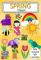 Vista previa - Decoración del aula - Clipart de Primavera / Spring Clipart - Portada