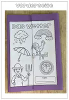 Vorschau - Arbeitsblätter - Wetter - Lapbook- differenzierte Bastelvorlage - Seite 3