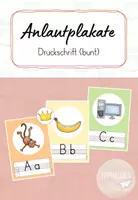 Vorschau - Poster - Anlautplakate - Druckschrift (bunt) - Deckblatt