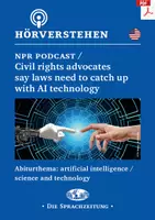 Vorschau - Anderer Materialtyp - Aufgaben Hörverstehen - Artificial intelligence / civil rights - Deckblatt