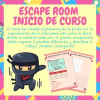 Vista previa - Juegos / Gamificación - ESCAPE ROOM INICIO DE CURSO - Portada