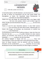 Vorschau - Arbeitsblätter - Materialpaket Hessen | Lesetext + Fragen - Suchsel - Lückentext (inkl. Lösungen) - Seite 1