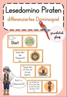 Vorschau - Anderer Materialtyp - Bundle: Lesedominos Klasse 1 / Klasse 2 (differenziert, ideal für die Freiarbeit) - Seite 1