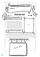 Vorschau - Poster - Vorbereitung Klassensprecherwahl - Deckblatt