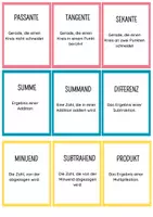 Vorschau - Spiele - Sag es nicht Begriffe aus der 5. Schulstufe Mathematik - Seite 3