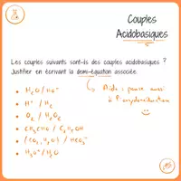 Aperçu - Cartes d'exercices - Exercice corrigé : couples acido-basiques - Page 2