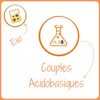 Aperçu - Cartes d'exercices - Exercice corrigé : couples acido-basiques - Page de couverture