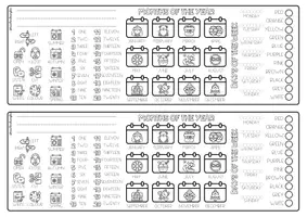 Vista previa - Decoración del aula - DESK LABELS FOR ENGLISH CLASS - página 3
