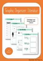 Vorschau - Arbeitsblätter - Graphic Organizer: Literatur - Deckblatt
