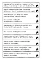 Vorschau - Arbeitsblätter - Lesekonferenz - Was hat mein Apfel mit dem Klima zu tun? - Seite 3
