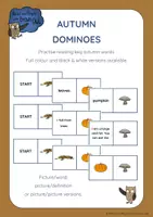 Vista previa - Juegos / Gamificación - Brown Owl's Autumn - Dominoes - Portada