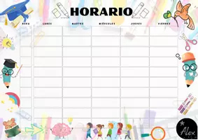 Vista previa - Otros - Horarios escolares 📆 - página 1