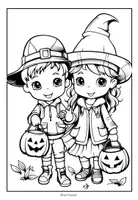 Vorschau - Mal- und Bastelvorlagen - 10 Ausmalbilder mit gruseligen Halloweenmotiven - Seite 3