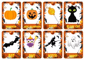 anteprima - Flashcard - Halloween Flashcards in English - Pagina 1