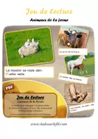 Aperçu - Apprentissages en autonomie - Jeu de lecture - Animaux de la ferme - Page de couverture
