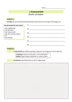 Vorschau - Klassenarbeiten - Klassenarbeit: Einen Brief verfassen - Seite 1