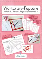 Vorschau - Arbeitsblätter - Wortarten-Popcorn - Nomen, Verben, Adjektive erkennen - Deckblatt