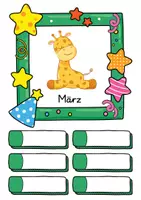 Vorschau - Poster - Giraffe Geburtstagskalender für die Giraffenklasse - Seite 3