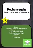 Vorschau - Unterrichtsreihen - Rechenregeln - Punkt-vor-Strich und Klammern - Deckblatt