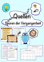 Vorschau - Stundenentwürfe - GeWi - Quellen: Spuren der Vergangenheit - Deckblatt
