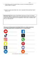 Vorschau - Arbeitsblätter - Arbeitsblatt Fragen zur eigenen Social Media Nutzung - Seite 2