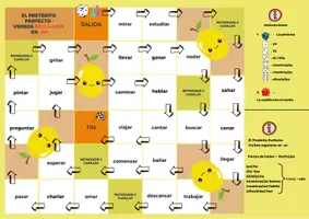 Vorschau - Stationenlernen - Pretérito Perfecto - Verbos REGULARES en -AR - Juego de dados - Seite 1