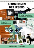 Vorschau - Präsentationen/Tafelbilder - Einführung in die Biologie Kennzeichen des Lebens Lebendigen - Deckblatt