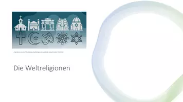 Vorschau - Arbeitsblätter - Weltreligionen Wdh - Deckblatt