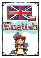 Vorschau - Mal- und Bastelvorlagen - Deckblatt (Schnellhefter): Englisch - Seite 1
