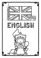 Vorschau - Mal- und Bastelvorlagen - Deckblatt (Schnellhefter): Englisch - Seite 2