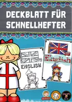 Vorschau - Mal- und Bastelvorlagen - Deckblatt (Schnellhefter): Englisch - Deckblatt