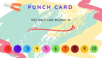 Vista previa - Juegos / Gamificación - Punch cards for the reward cards. - Portada