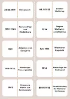 Vorschau - Spiele - Geschichtszahlen-Domino Klasse 9 - Seite 1