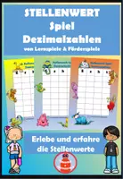 Vorschau - Spiele - Stellenwertspiel Dezimalzahlen - Deckblatt
