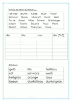 Vorschau - Arbeitsblätter - DAF Grammatik A1 Test mit Lösungen - Seite 2