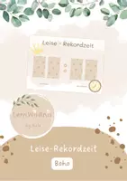 Vorschau - Poster - Leise - Rekord - Zeit - Konzentration - Aufmerksamkeit - Deckblatt