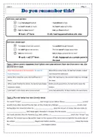 Vorschau - Stundenentwürfe - Do you remember this? Back to school summary for Class 9 - Seite 1
