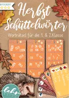Vorschau - Aufgabenkarten - Schüttelwörter Herbst - Wörter schreiben in der 1. und 2. Klasse - Deckblatt