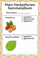 Vorschau - Mal- und Bastelvorlagen - Sammelalbum Herbstferien - zum Sammeln oder Ausschneiden - Seite 1